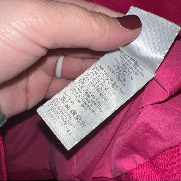 J. CREW Linen-blend one-button blazer pink Size 6 - Picture 7 of 9